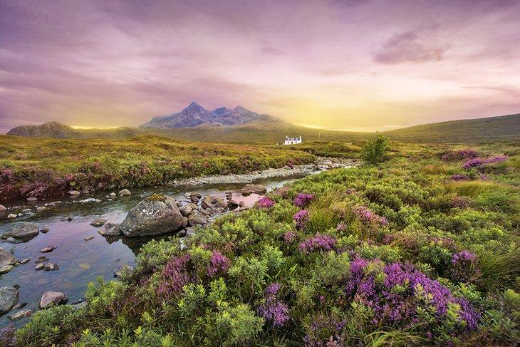 Atardecer sobre las Tierras Altas de Escocia