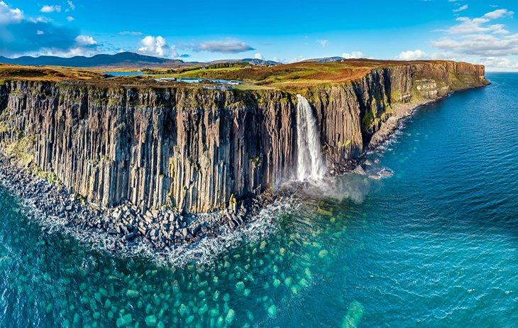 La Cascada Mealt y Kilt Rock, Isla de Skye