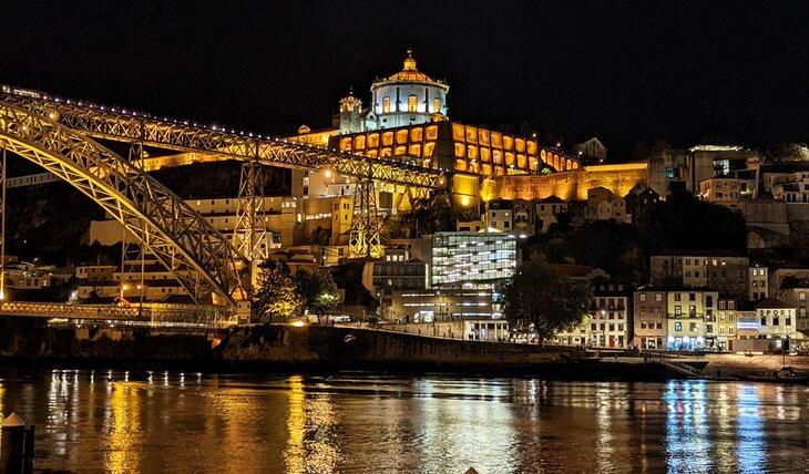 Puente Dom Luís I por la noche