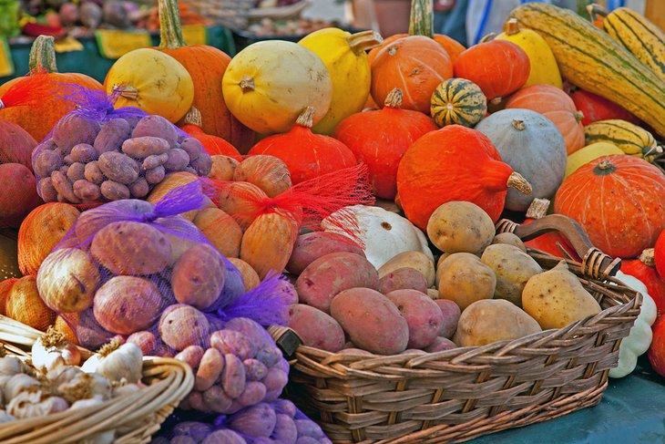Légumes en vente au marché de Bellingham