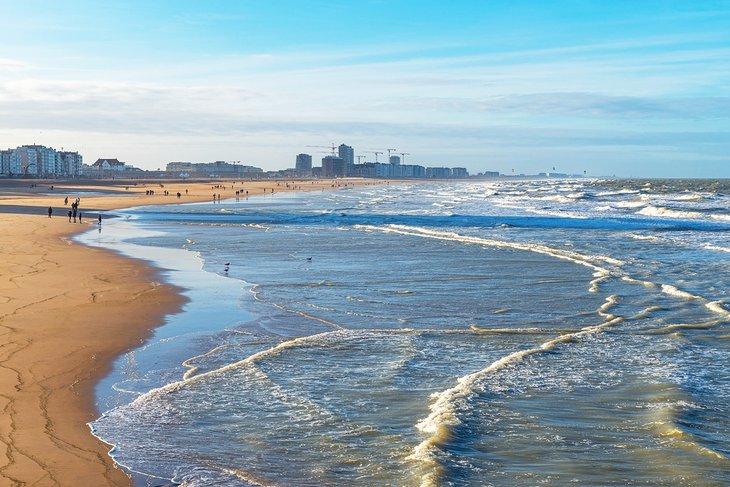 Plage à Ostende, Belgique