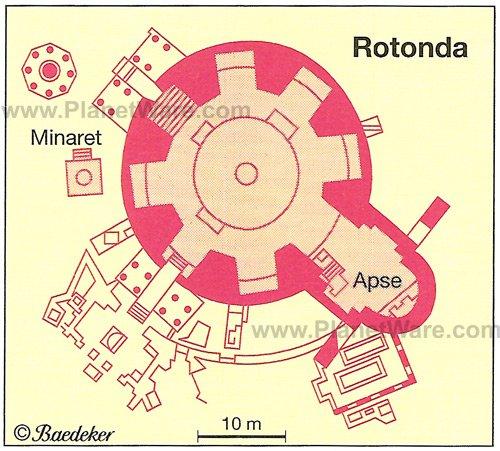 Salónica - Rotonda - Mapa de planta