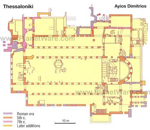 Ayios Dimitrios - Mapa de planta