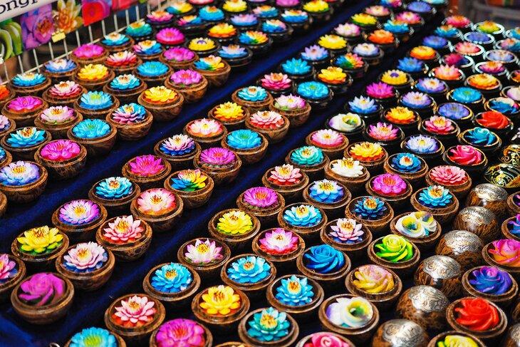 Savons en fleurs à vendre au Saturday Walking Street