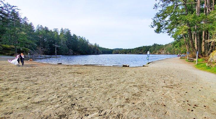 Thetis Lake beach