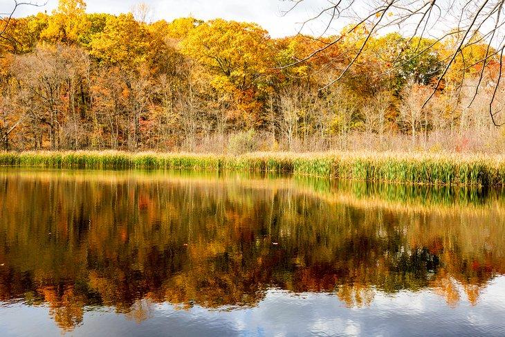 Birge Pond en Bristol, Connecticut