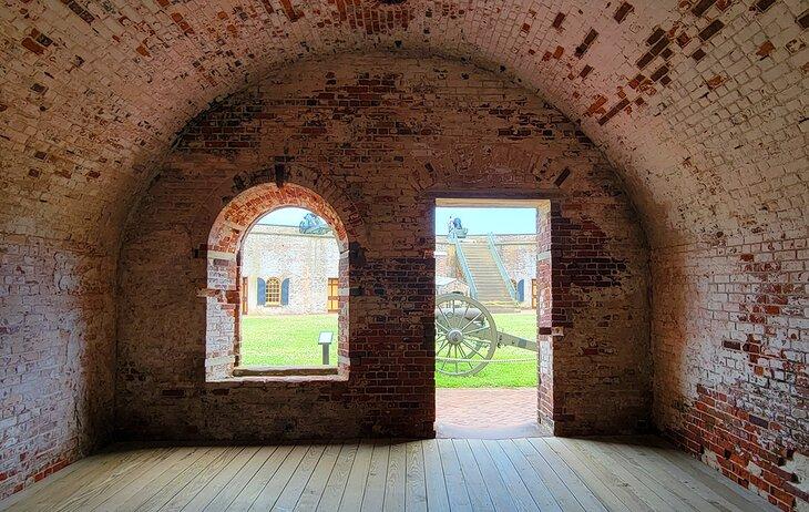 Vista desde una habitación en Fort Macon