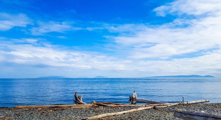Vue de l'océan depuis Point Roberts