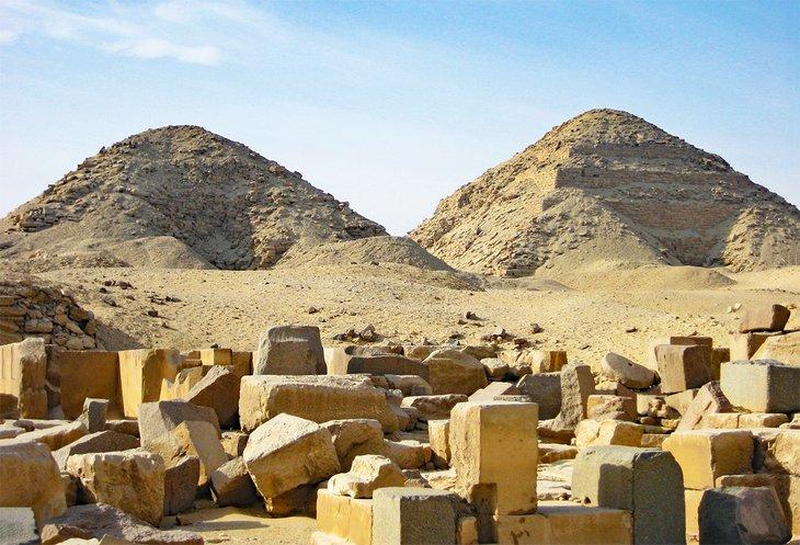 Pirámides de Neferirkare y Niuserre en Abu Sir