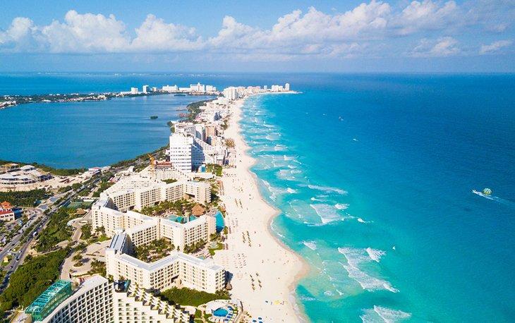 Luftaufnahme von Cancun