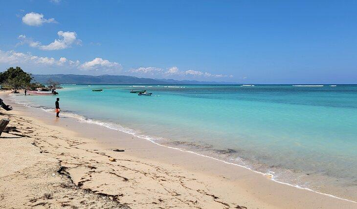 Ein Strand in Punta Rucia, Dominikanische Republik