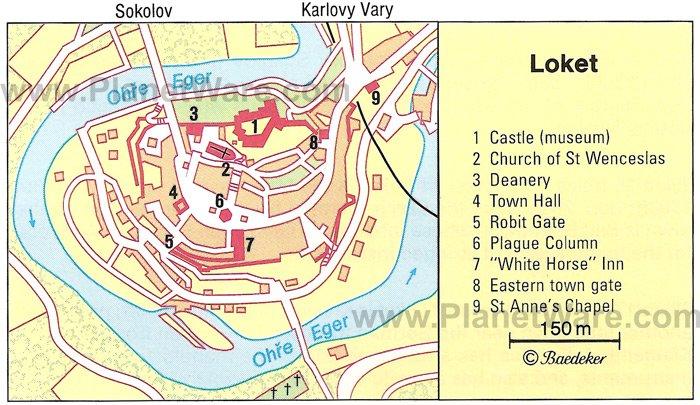 Mapa de Loket - Atracciones Turísticas