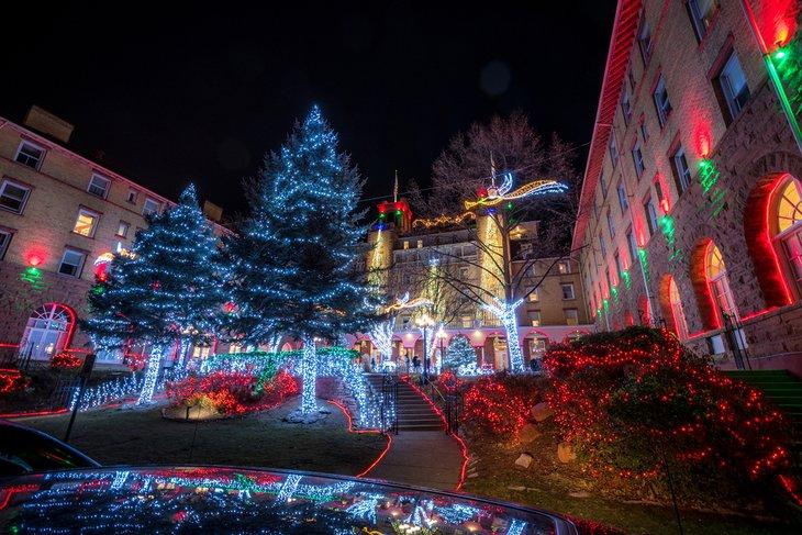 Luces navideñas en Glenwood Springs