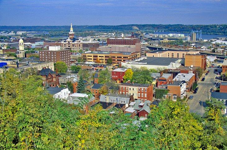Hermosa vista sobre Dubuque