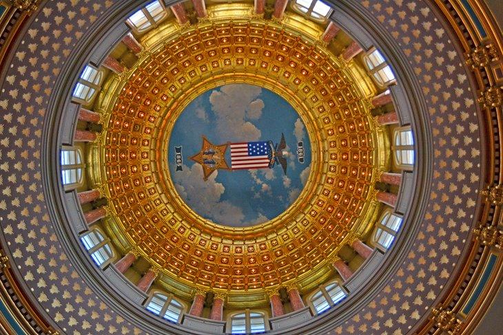 Interior del Capitolio Estatal en Des Moines