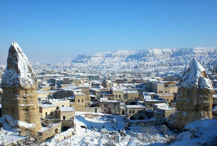 Pueblo de Göreme en invierno