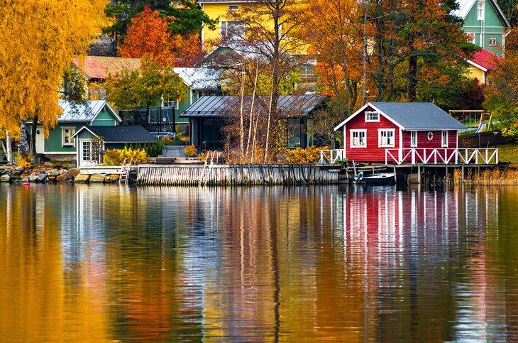 Herbst in Rauma, Finnland