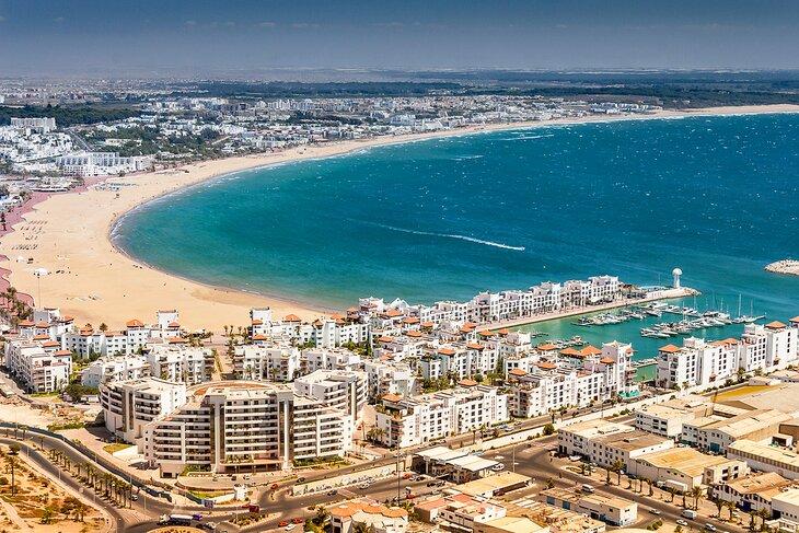 Vista sobre Agadir, Marruecos