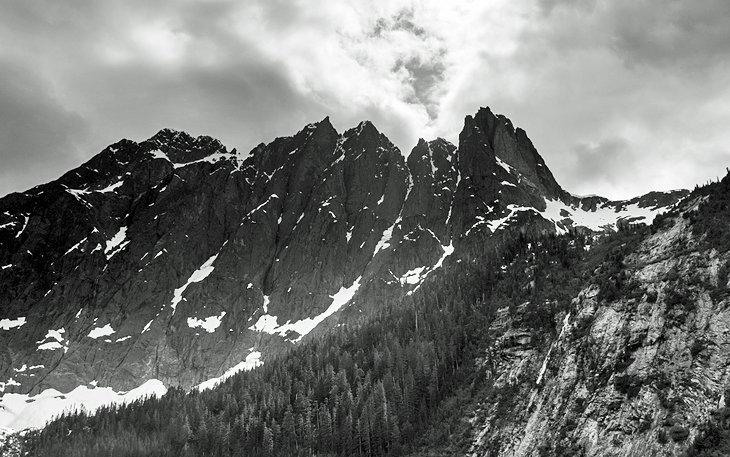 Blick vom Landslide Lake, Elk River Trail