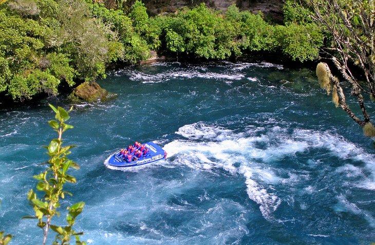 Jet boat sur la rivière Waikato