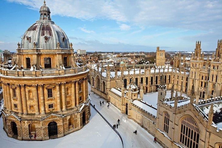 Invierno en el Colegio All Souls en Oxford