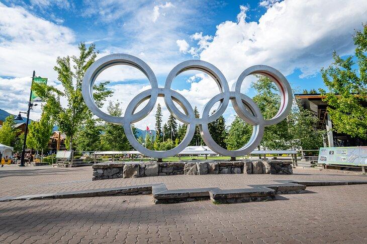 Anillos olímpicos en Whistler