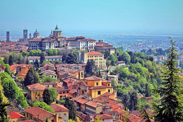 Vista de la Citta Alta de Bérgamo