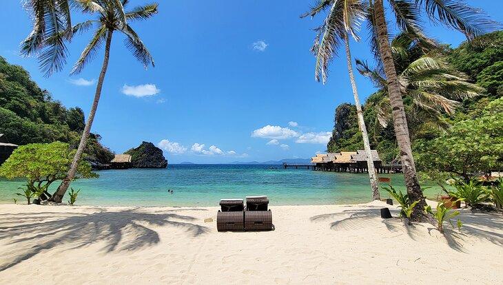 Une belle plage à Palawan, Philippines
