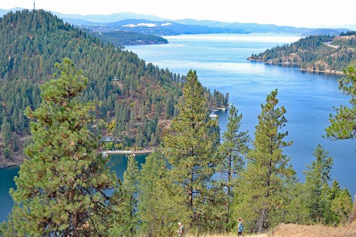 Mineral Ridge et le lac Coeur d'Alene