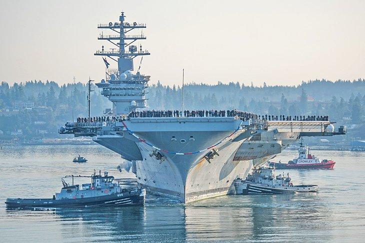 Portaaviones de EE. UU. regresando a Bremerton