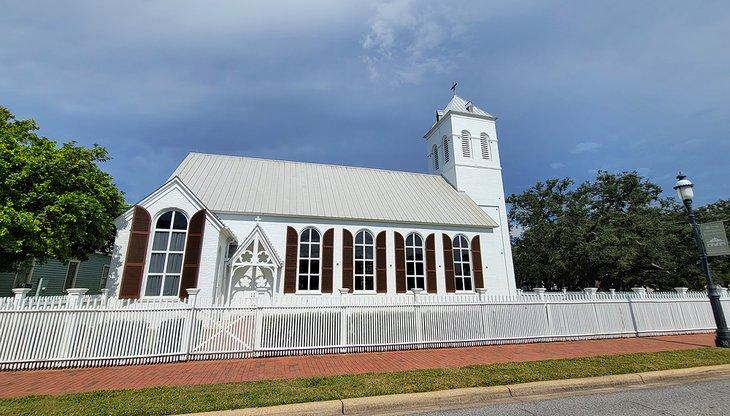 Una iglesia en el Pueblo Histórico de Pensacola