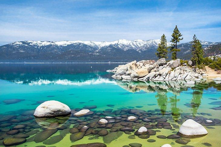 Plage de Sand Harbor, lac Tahoe