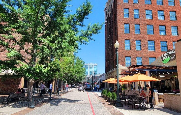 Wall Street en el centro de Asheville