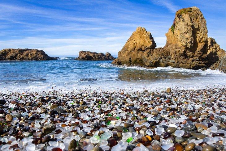 Plage de Verre, Fort Bragg