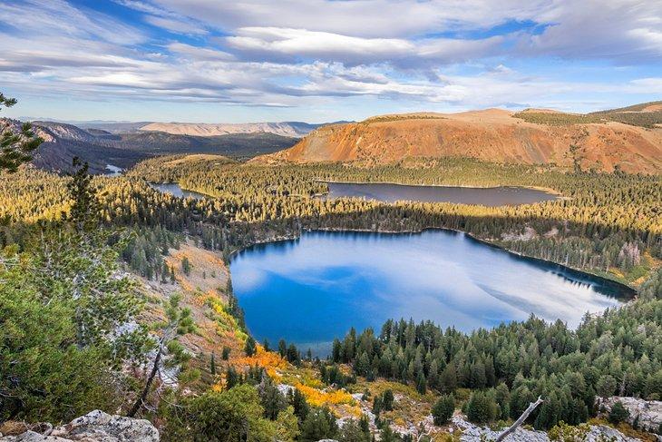 Vue aérienne du lac George