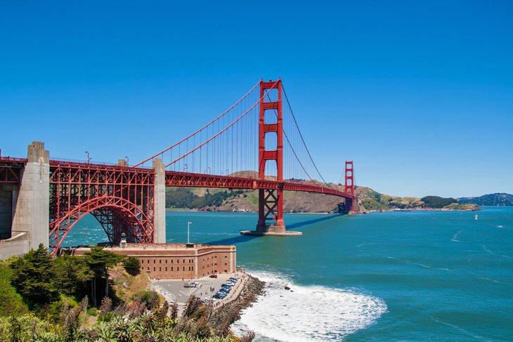 Le Presidio de San Francisco et le Golden Gate Bridge