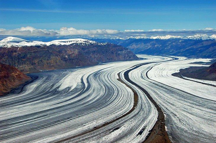 Glacier Malaspina dans le Parc National Wrangell-St. Elias