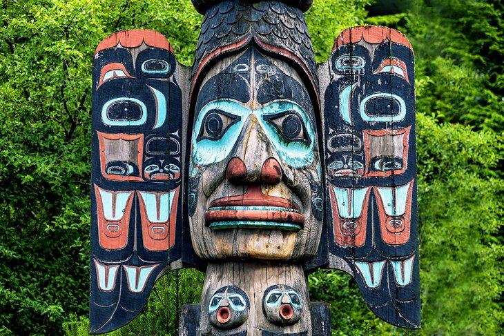 Poteau totem à Ketchikan