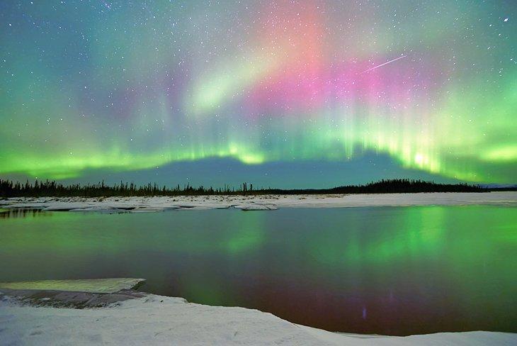 Aurores boréales à Fairbanks