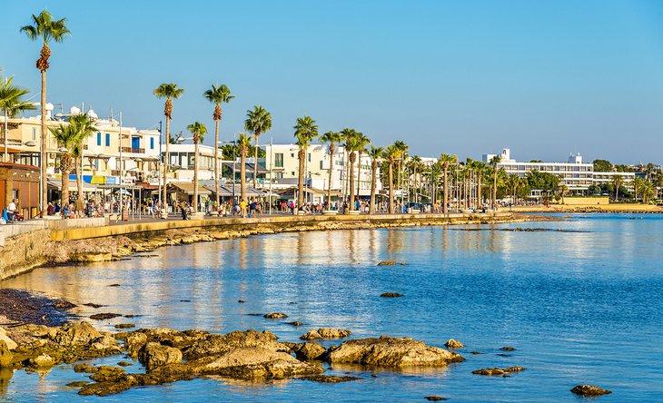 Promenade le long du port de Paphos