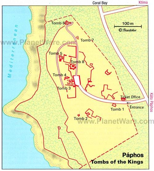 Mapa de las Tumbas de los Reyes (Histórico)