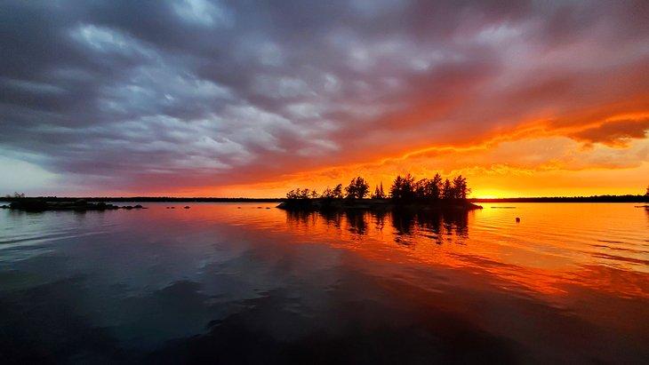 Atardecer en el Lago Brereton