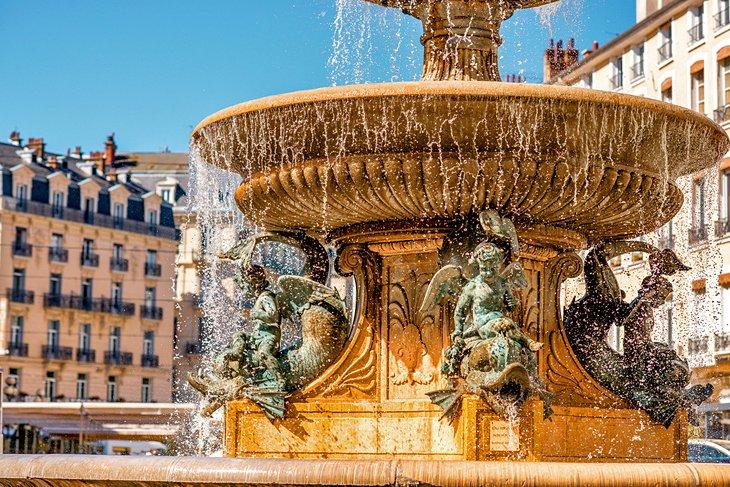 Fuente en la Place Grenette