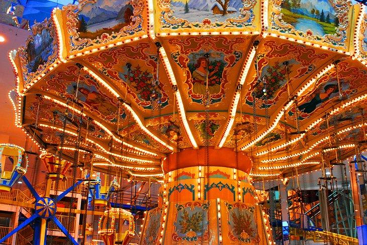 Una atracción en el West Edmonton Mall