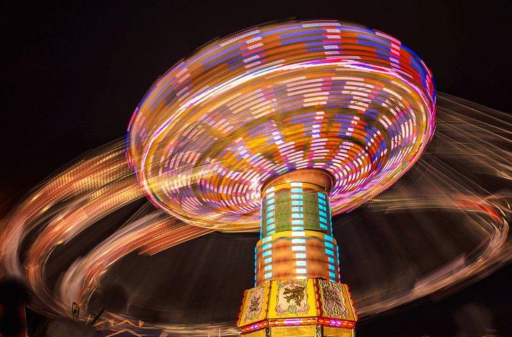 Atracción de carnaval en el Calgary Stampede