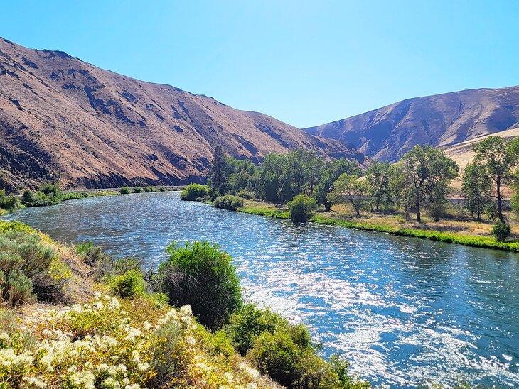 Cañón del Río Yakima en verano