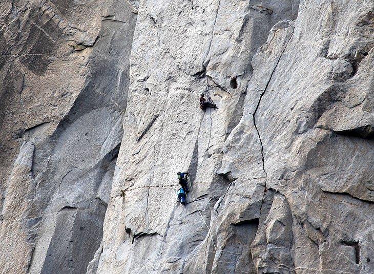Escaladores en Yosemite