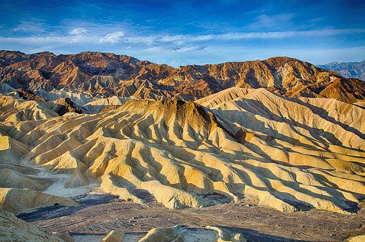 Punto Zabriske cerca del Camping Furnace Creek, Parque Nacional del Valle de la Muerte