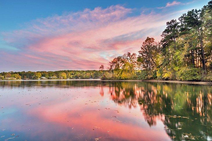 Atardecer sobre Lago Hamilton