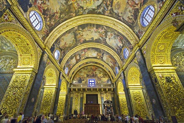 Innenansicht der St. John's Co-Kathedrale, Valletta